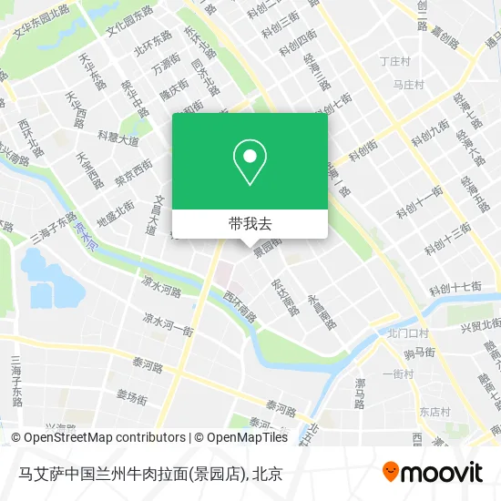 马艾萨中国兰州牛肉拉面(景园店)地图