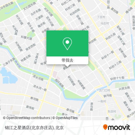 锦江之星酒店(北京亦庄店)地图
