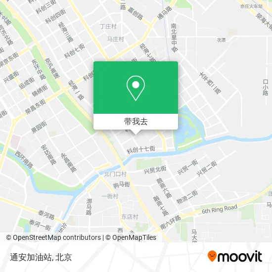 通安加油站地图