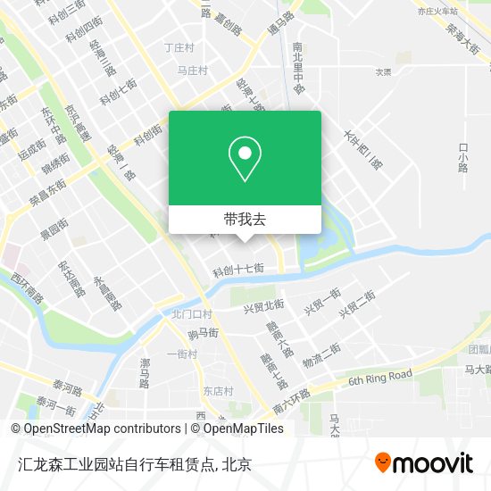 汇龙森工业园站自行车租赁点地图