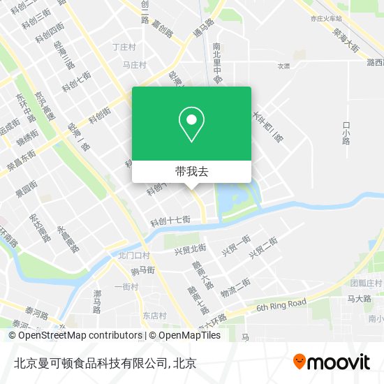 北京曼可顿食品科技有限公司地图