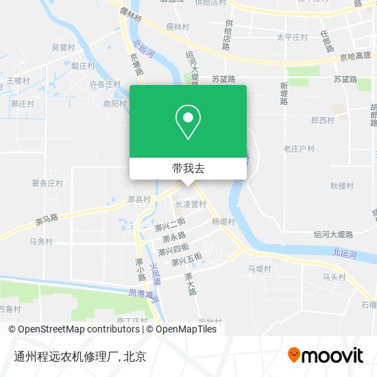 通州程远农机修理厂地图
