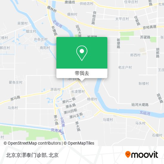 北京京漷泰门诊部地图