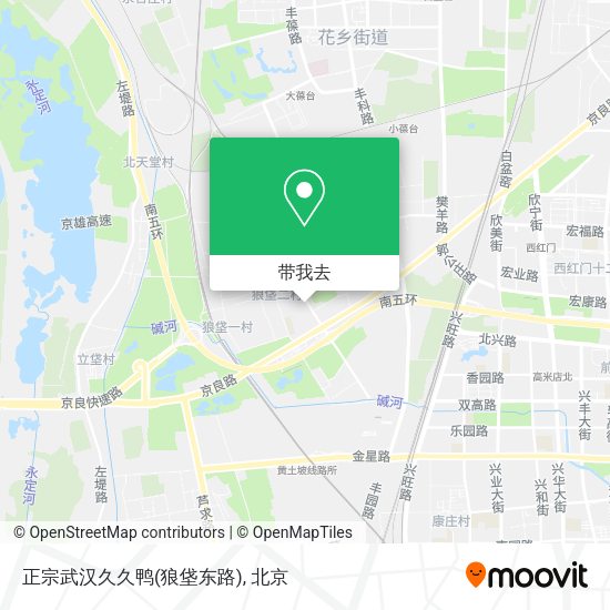 正宗武汉久久鸭(狼垡东路)地图