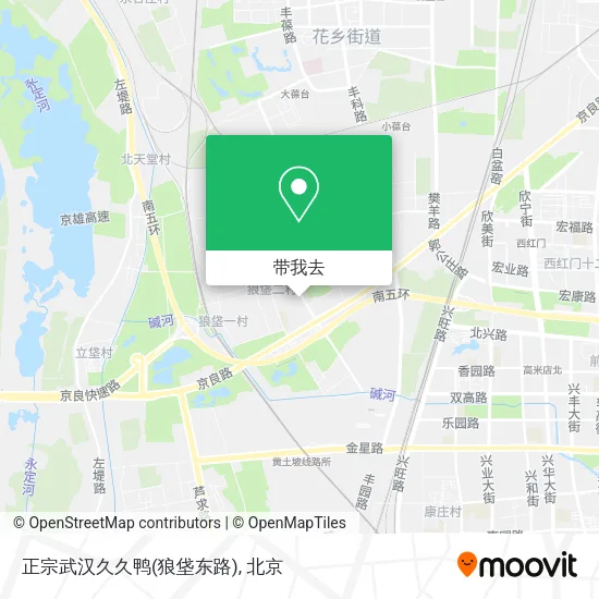 正宗武汉久久鸭(狼垡东路)地图