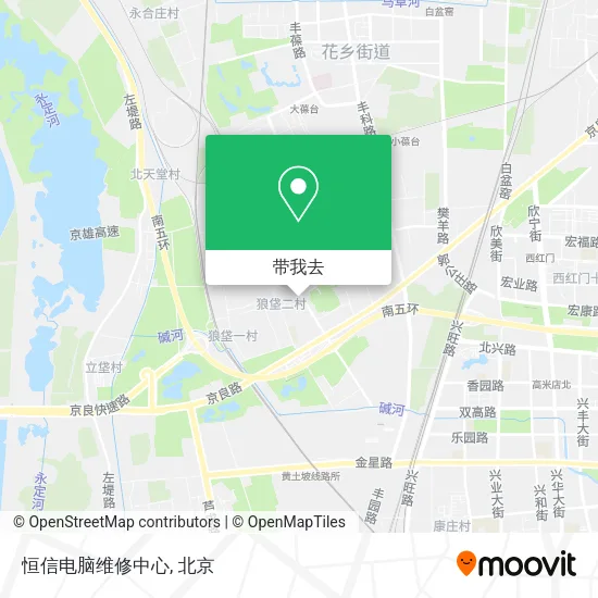 恒信电脑维修中心地图