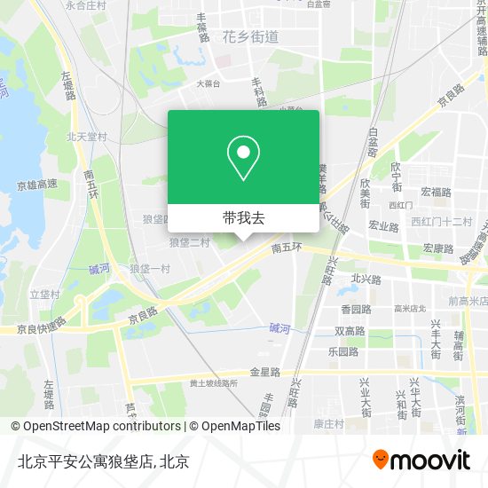 北京平安公寓狼垡店地图