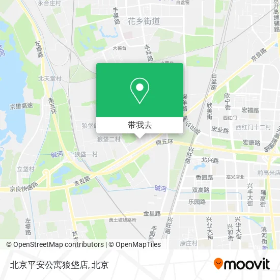 北京平安公寓狼垡店地图