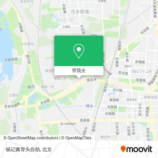 杨记酱骨头自助地图