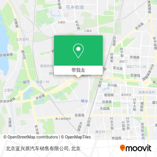 北京蓝兴原汽车销售有限公司地图