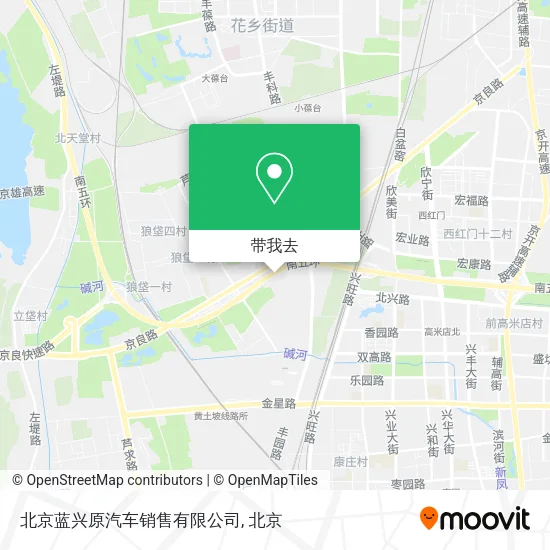北京蓝兴原汽车销售有限公司地图