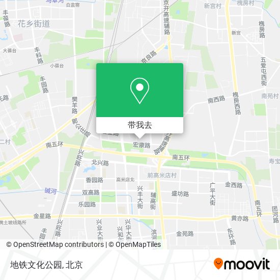 地铁文化公园地图