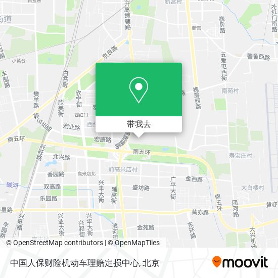 中国人保财险机动车理赔定损中心地图