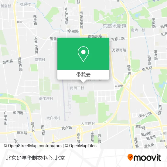 北京好年华制衣中心地图