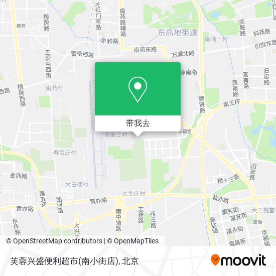 芙蓉兴盛便利超市(南小街店)地图