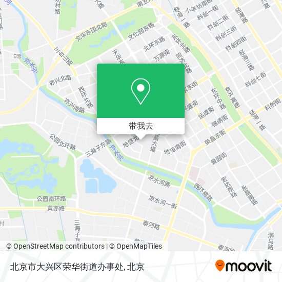 北京市大兴区荣华街道办事处地图