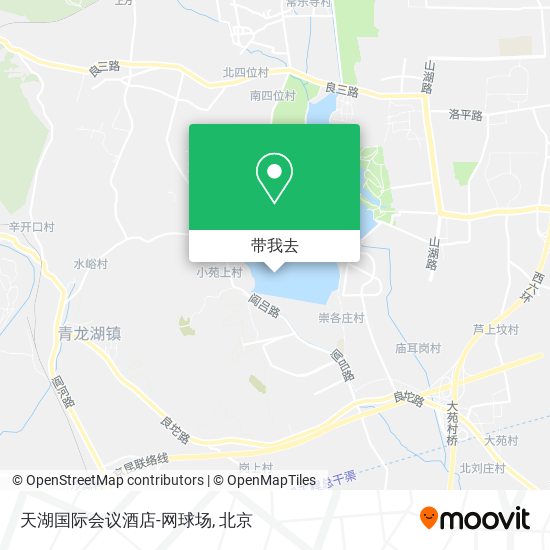 天湖国际会议酒店-网球场地图