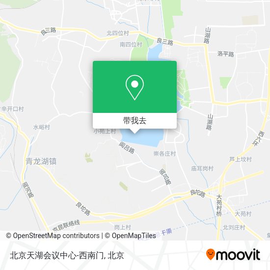 北京天湖会议中心-西南门地图