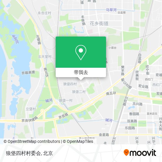 狼垡四村村委会地图