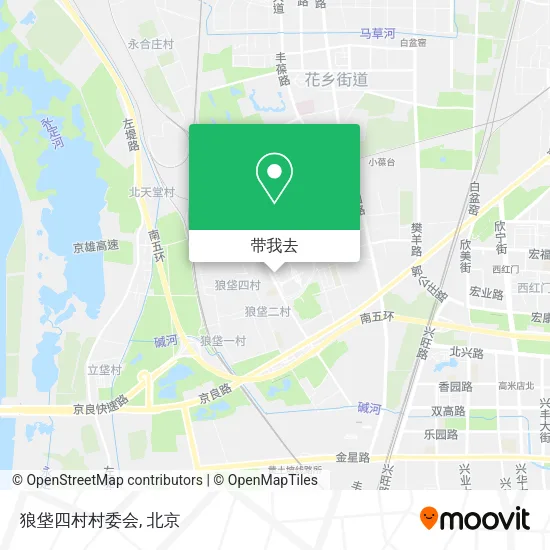 狼垡四村村委会地图