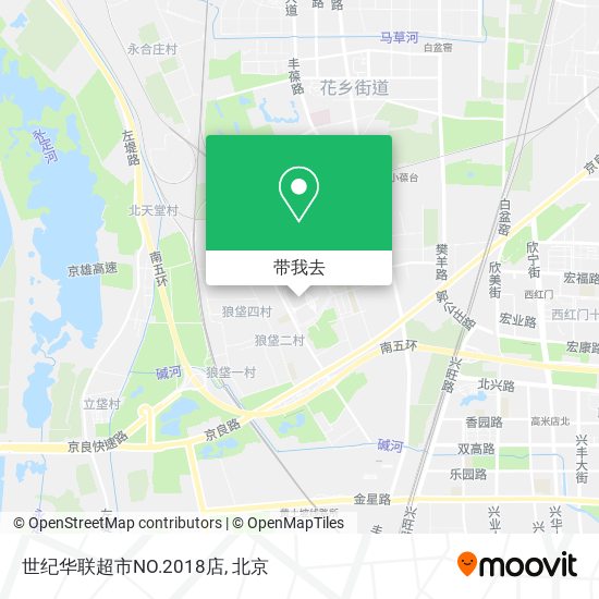 世纪华联超市NO.2018店地图