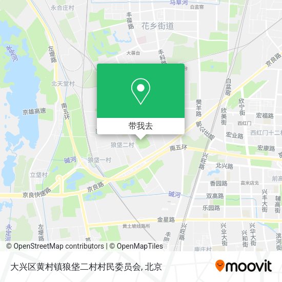 大兴区黄村镇狼垡二村村民委员会地图
