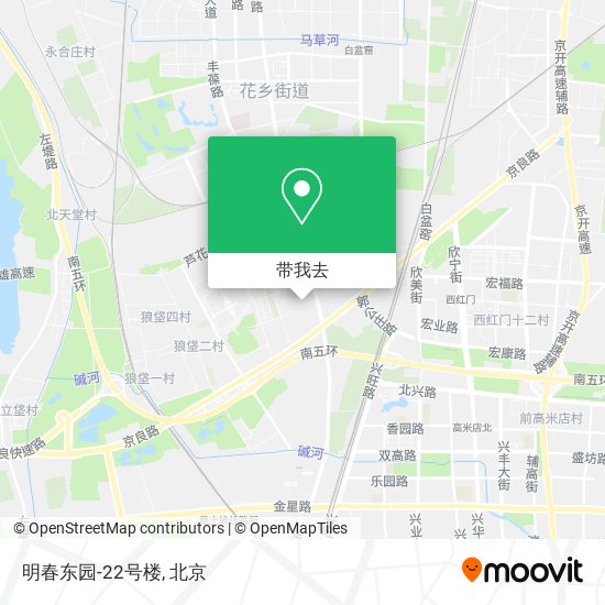 明春东园-22号楼地图