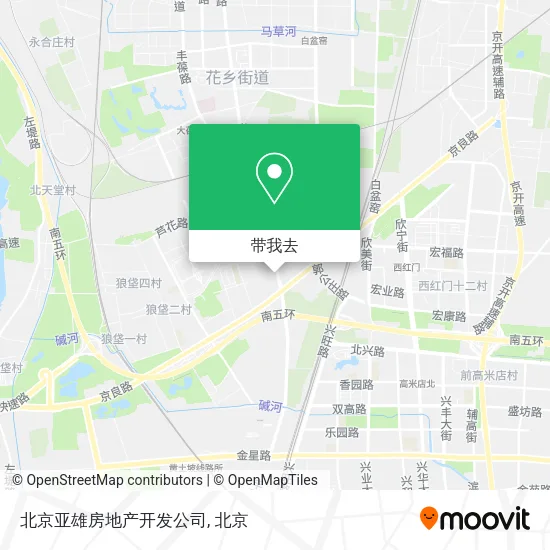 北京亚雄房地产开发公司地图
