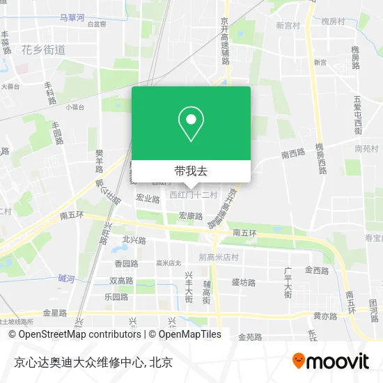 京心达奥迪大众维修中心地图