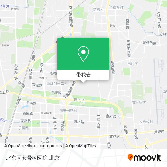 北京同安骨科医院地图