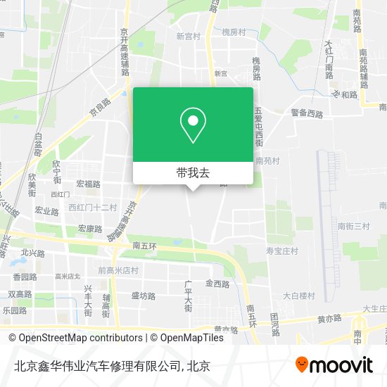 北京鑫华伟业汽车修理有限公司地图