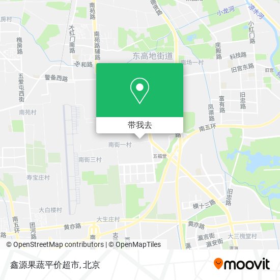 鑫源果蔬平价超市地图