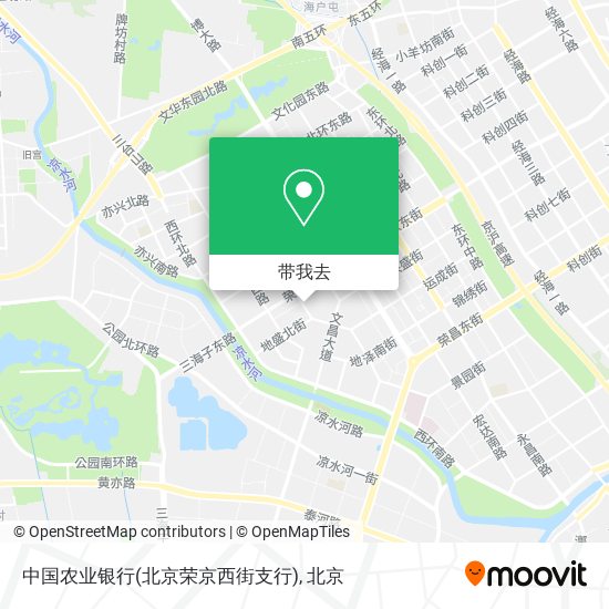 中国农业银行(北京荣京西街支行)地图