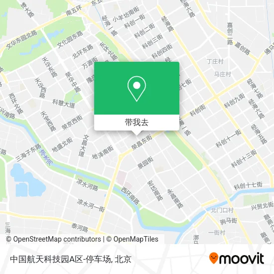 中国航天科技园A区-停车场地图