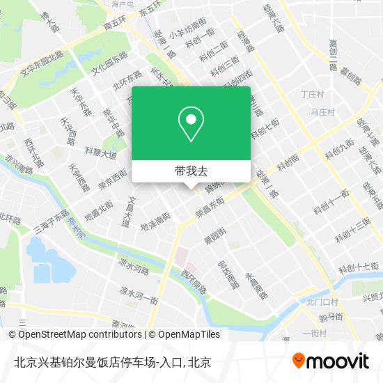 北京兴基铂尔曼饭店停车场-入口地图