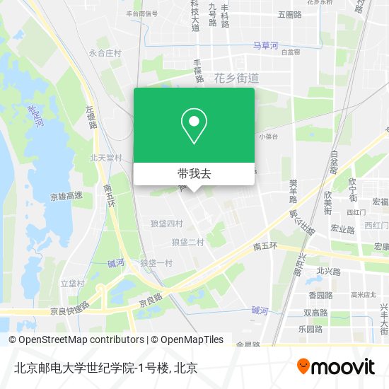 北京邮电大学世纪学院-1号楼地图