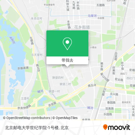 北京邮电大学世纪学院-1号楼地图