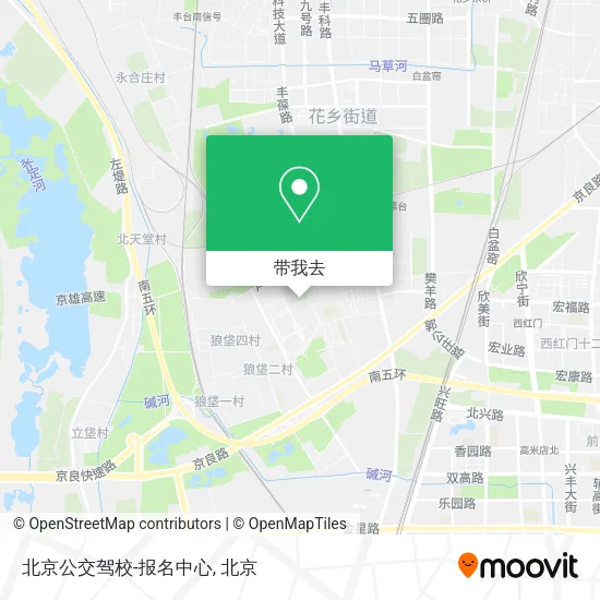 北京公交驾校-报名中心地图