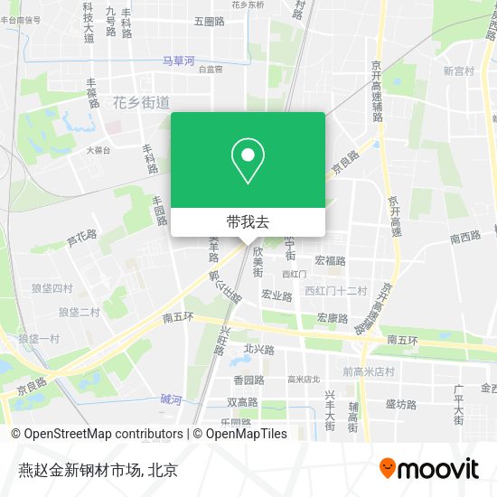 燕赵金新钢材市场地图