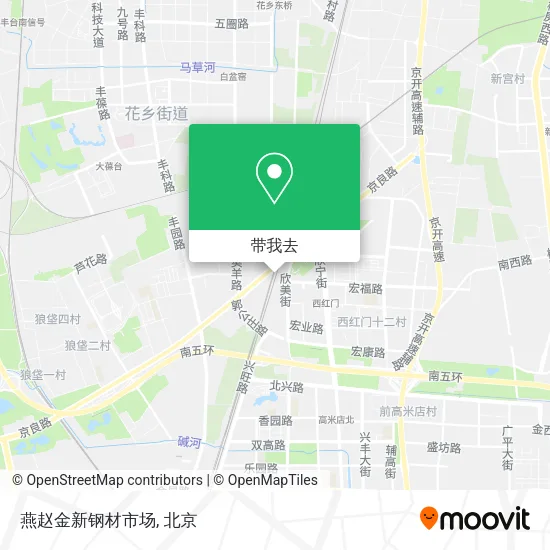 燕赵金新钢材市场地图