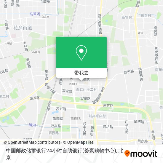 中国邮政储蓄银行24小时自助银行(荟聚购物中心)地图