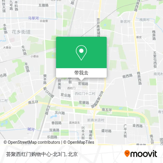 荟聚西红门购物中心-北3门地图
