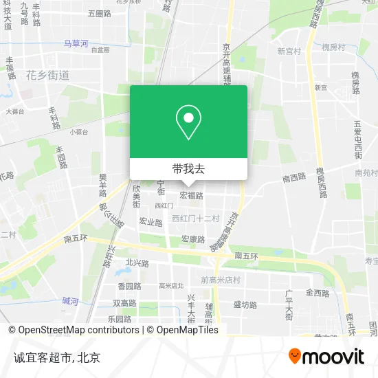 诚宜客超市地图