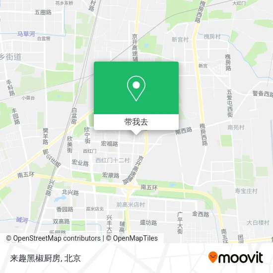 来趣黑椒厨房地图
