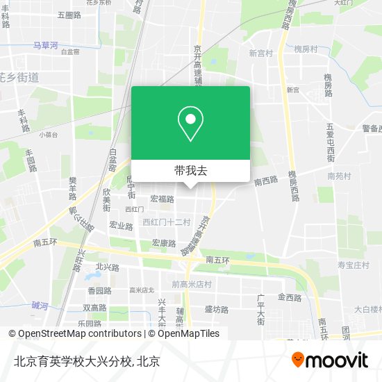 北京育英学校大兴分校地图