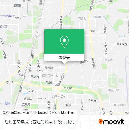 纽约国际早教（西红门鸿坤中心）地图