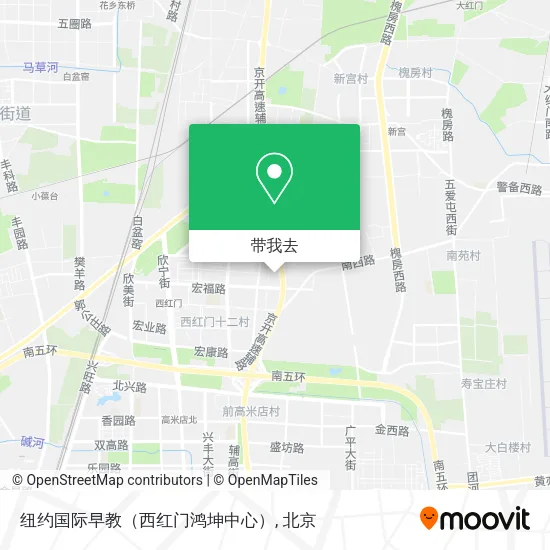 纽约国际早教（西红门鸿坤中心）地图