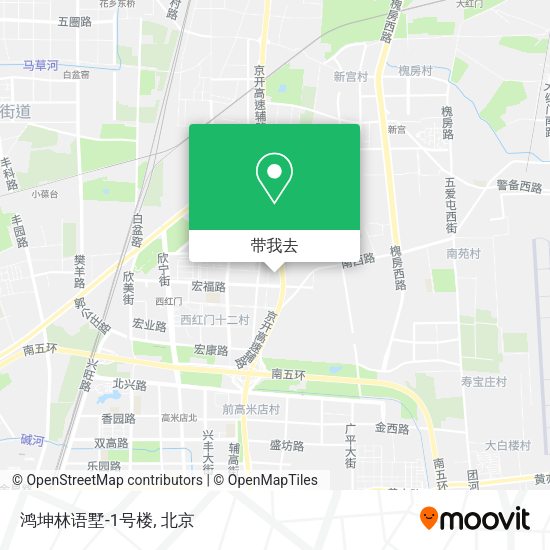 鸿坤林语墅-1号楼地图