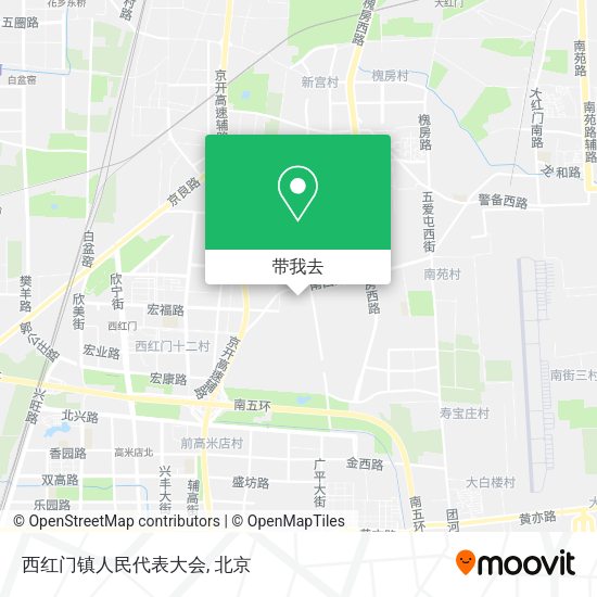 西红门镇人民代表大会地图