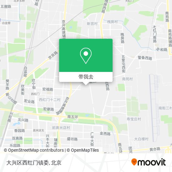 大兴区西红门镇委地图